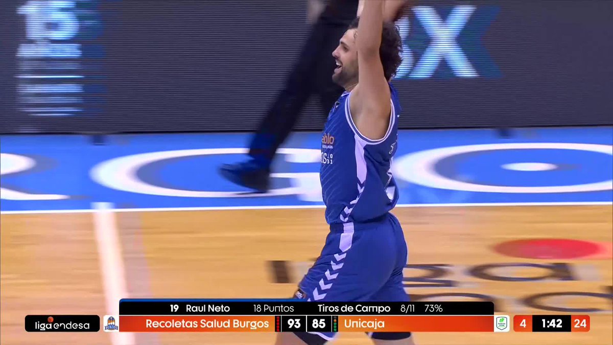 ¡RAULIZNHO NETO, PAPÁ! 💥 📺 DAZN España | #LigaEndesa | Recoletas Salud San Pablo Burgos