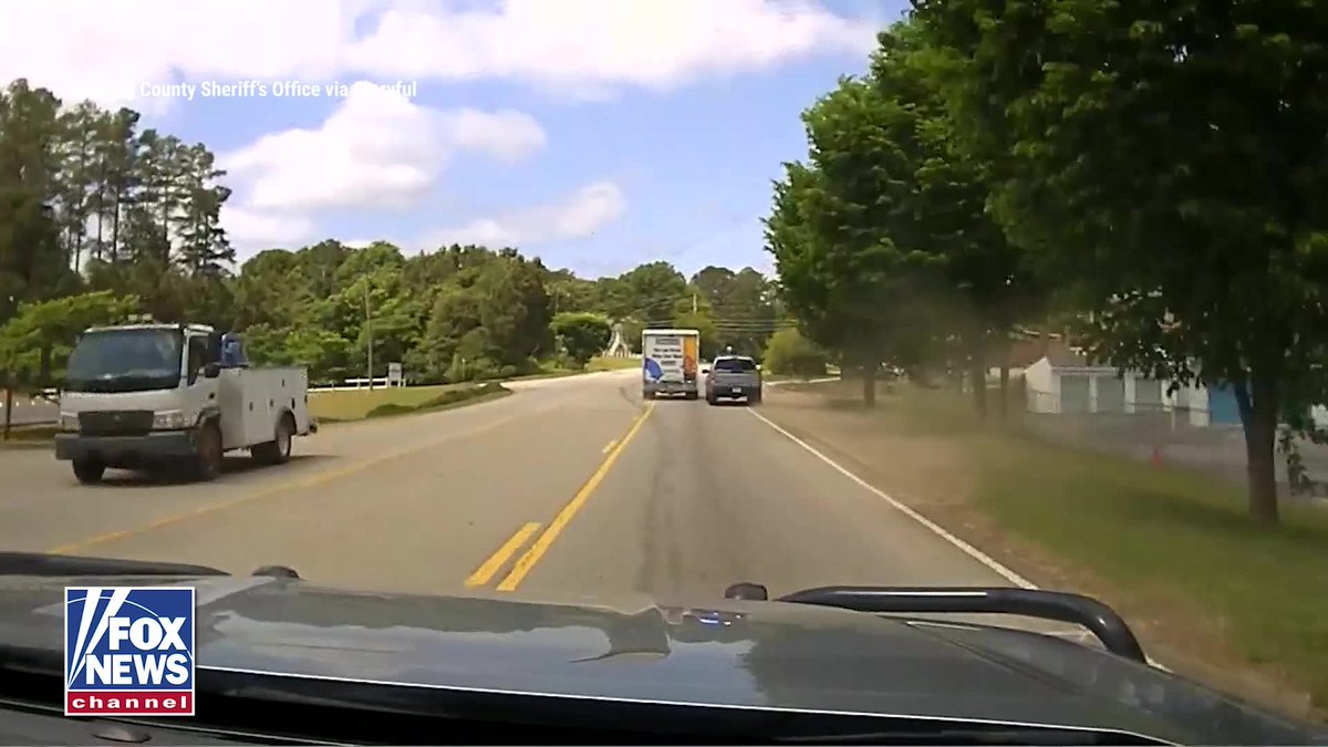 A wild police chase in Georgia ends when police perform a PIT maneuver, sending the fleeing U-Haul truck flying onto its side. Sheriff's deputies were forced to chase the U-Haul in and out of traffic. Authorities identified the driver as Damian Jones, who was reportedly wanted in other counties and accused of driving recklessly, hitting a truck, and nearly striking several vehicles during the pursuit. Investigators say drugs were found inside the vehicle, and Jones was taken into custody following the crash. No major injuries were reported.