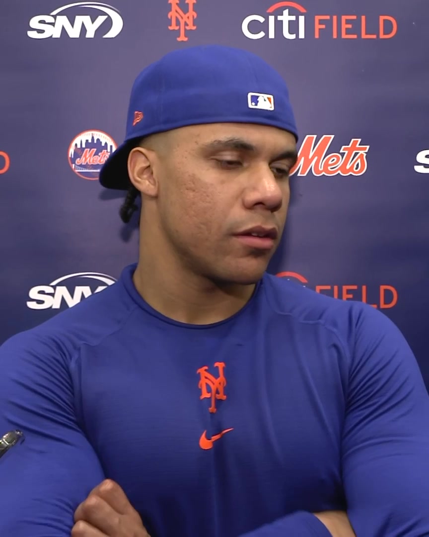 Juan Soto calls Carson Benge a "leader" with the Mets: "He's hungry to play the game...he's the perfect role model to be the leadoff guy"