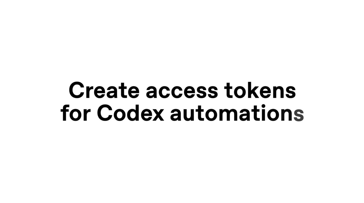 Codex is getting easier to automate and customize around your code. 🪝 Hooks customize the Codex loop with scripts that run at key points in a task: • Run validators before or after work • Scan prompts for secrets • Log conversations to internal systems • Create memories or customize behavior by repo or directory ⚙️ Programmatic access tokens provide scoped credentials for Business and Enterprise teams: • Create tokens from ChatGPT workspace settings • Use them in CI, release workflows, and internal automations • Set expirations or revoke access when needed • Keep usage tied back to the workspace