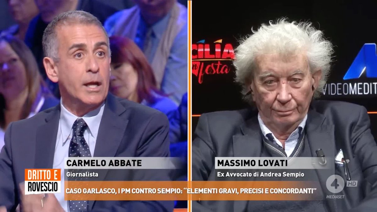 "Lovati non ha mai detto la verità ai giornalisti ma l'ha detta agli inquirenti" Carmelo Abbate a #drittoerovescio sul caso #Garlasco