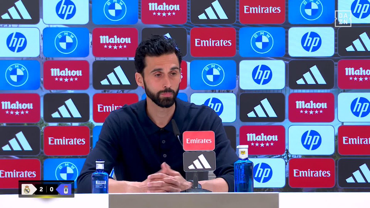 🗣️ Arbeloa, tras las palabras de Mbappé en zona mixta: "Me parecería bien que pensase que el equipo tenía más estructura en la primera parte de la temporada, también él marcó más goles". #LALIGAenDAZN ⚽