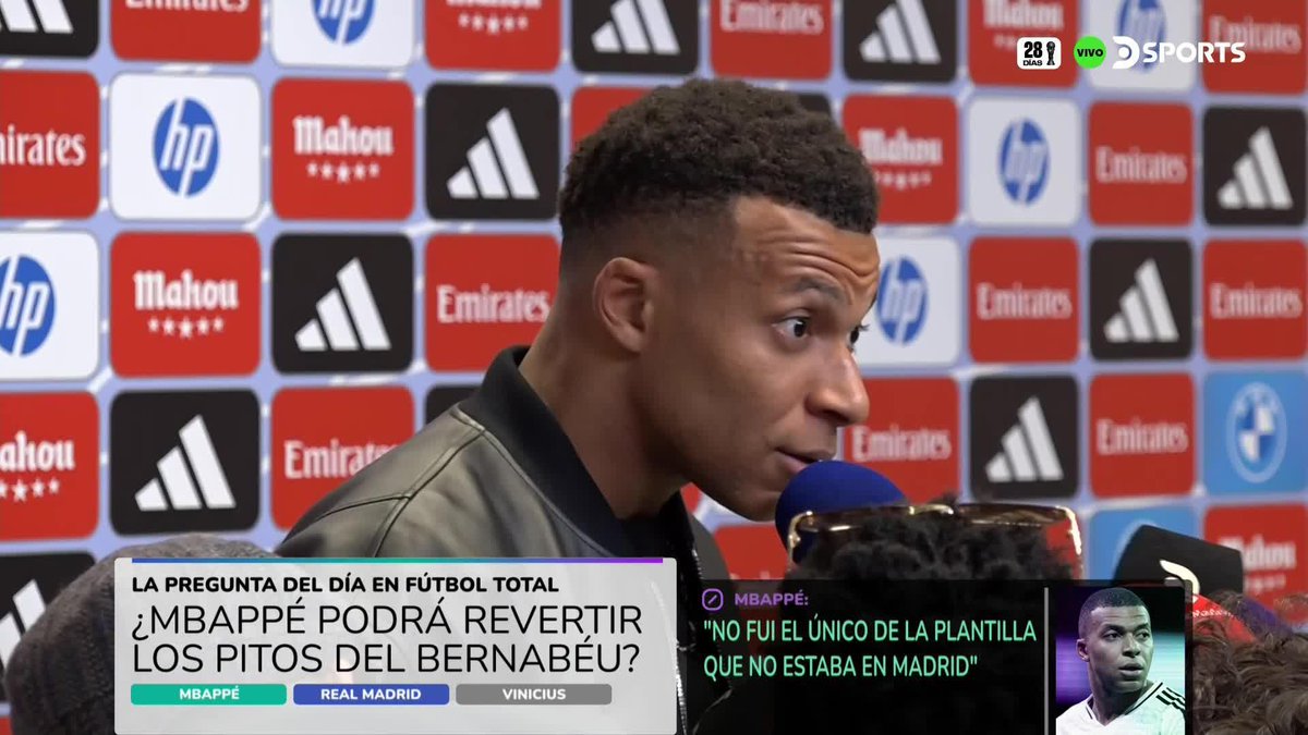 🗣️ Kylian Mbappé: "SOY MUY FELIZ EN EL REAL MADRID. No es mi decisión que venga José Mourinho, mi única responsabilidad es jugar bien, ayudar a mis compañeros y dar todo por el ESCUDO del Real Madrid."