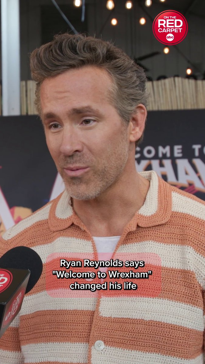 Ryan Reynolds says Wrexham might have changed his perspective on more than just sports… It all comes down to a “little bag of rocks” we all carry. “Welcome to Wrexham” premieres tonight on FXX and on Hulu.