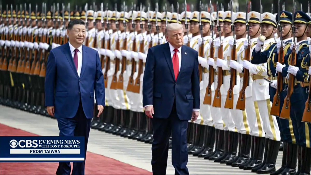 Chinese President Xi Jinping warned President Trump that mishandling tensions over Taiwan could push U.S.-China relations into “an extremely dangerous place” during their closely watched summit in Beijing. The two leaders also discussed Iran, with the White House saying Xi agreed the Strait of Hormuz must remain open. Weijia Jiang reports from China.