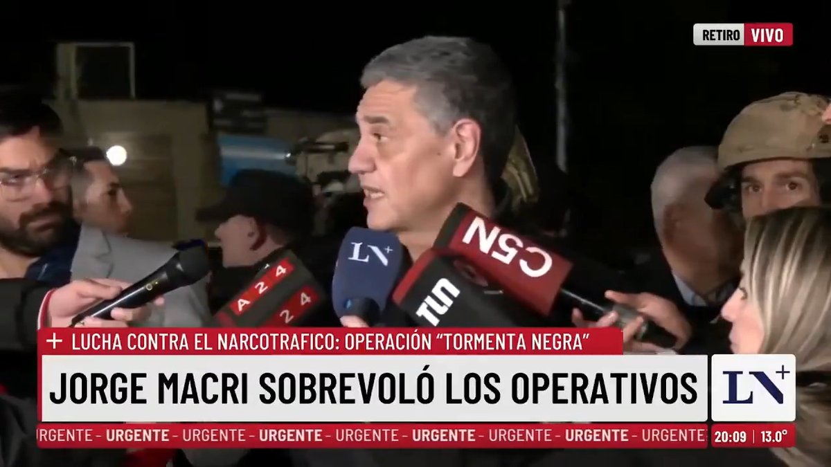 💬 "Vamos a impedir que la Ciudad se parezca a lo peor del conurbano" Jorge Macri destacó el operativo contra el narcotráfico y su compromiso con el “orden y la ley”. Afirmó que en los barrios “la gente que quiere vivir en paz”. 📌 En +Nación