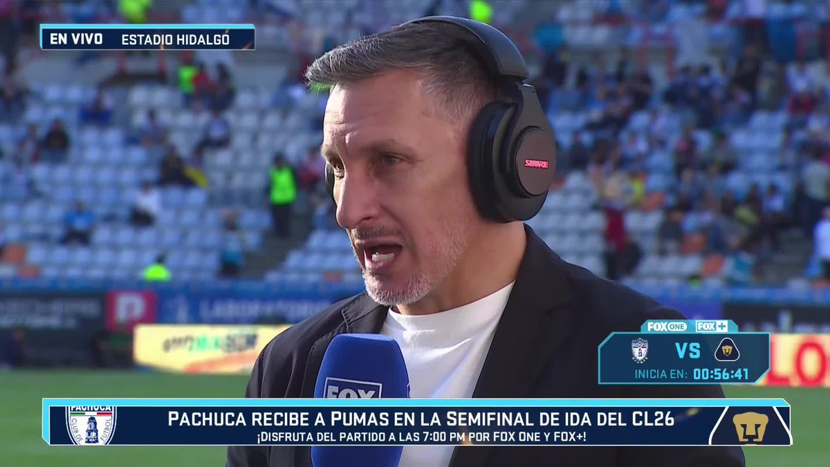 😎 "Efraín Juárez muestra respeto a Pachuca": Rafael Marquez Lugo 📺 Cámbiale a #Fox, porque ya comenzó la previa de la semifinal de ida, entre Pachuca y Pumas. #LigaMX 🇲🇽