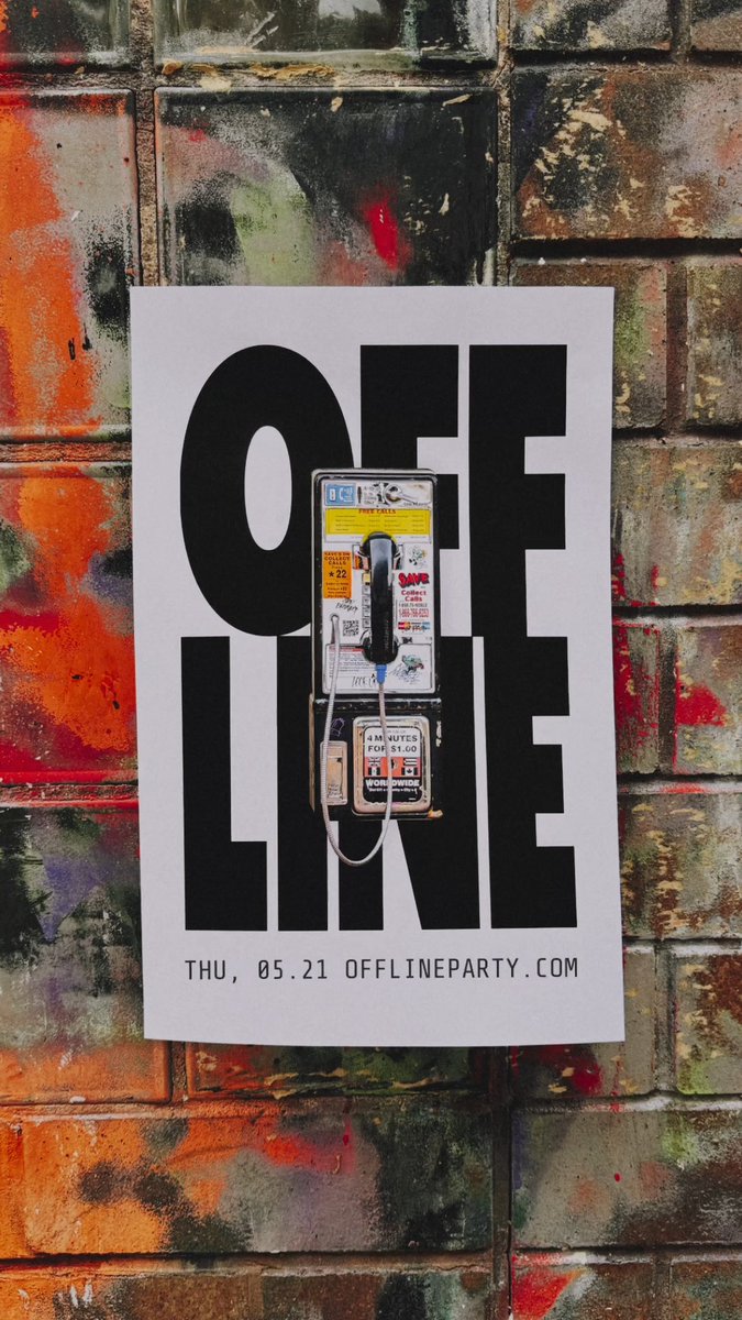 BROOKLYN!! Get OFFLINE with us on 5.21! Put your phone away and enjoy a night of music, games, art, and prizes. Learn more at