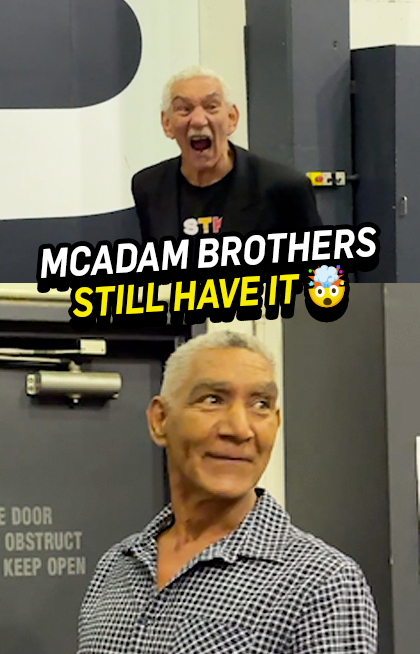 In 1993, Adrian McAdam was known for being able to kick footballs into bins on repeat. In 2026, Adrian and his brother Greg nailed their attempts on their second and third kicks. Class is permanent โญ๏ธ #TheFrontBar | Wednesday | 8.30pm AEST ๐บ