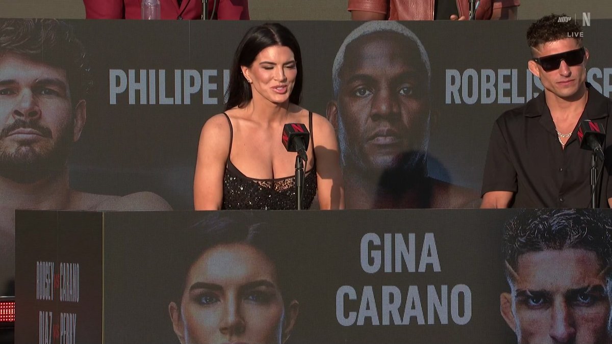 “We don’t need to hate each other to give each other our best.” Nothing but respect between Ronda Rousey and Gina Carano ahead of their historic fight 👏 #RouseyCarano Saturday, May 16 9 PM ET | 6 PM PT LIVE on Netflix
