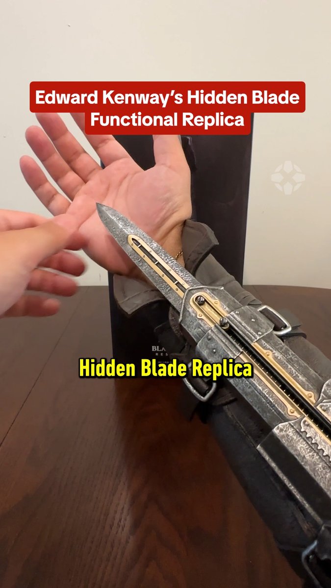 Next level immersion: playing Assassin's Creed: Black Flag Resynced while wearing a hidden blade. Buy yours here: