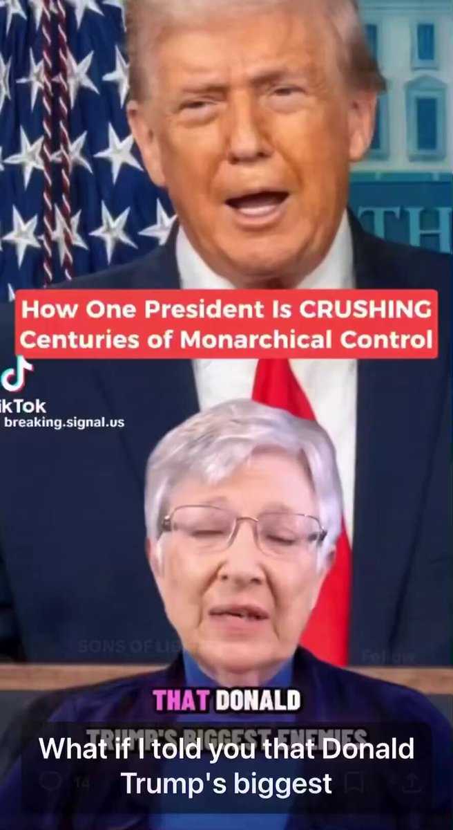 🚨President Trump is at direct war with the European monarchy and Oligarchs, led by the British Monarch….our criminal crown. This is exactly why America is being bled dry through the central banking system. The same Royal families (the British Monarchy) created the Federal Reserve, launched the fraudulent environmental movement, and started every major war including WW1 and WW2. Trump is dismantling centuries of Monarchy control. Fake King Charles and the criminal monarchy is finished. This is bigger than we think. FOLLOW ME THE NEXT DROP WILL BE SHOCKING