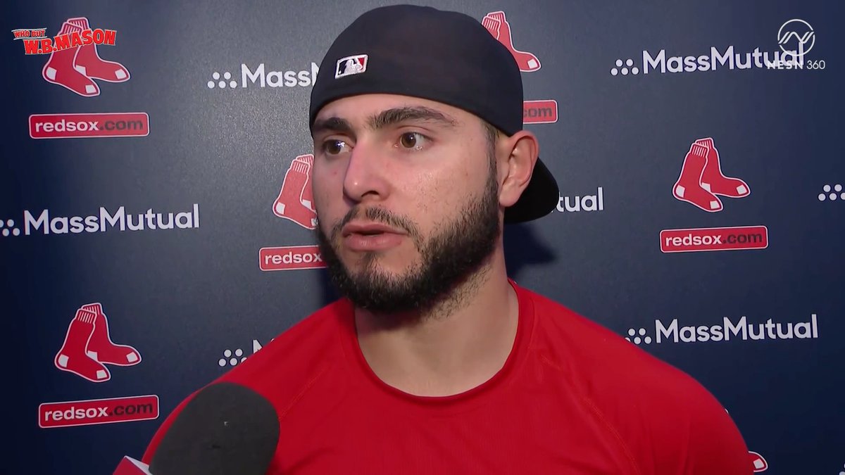 "I think we're playing really good baseball" Wilyer Abreu on the Red Sox performance against the Phillies 🎙️ 🤝 presented by W.B. Mason Co.