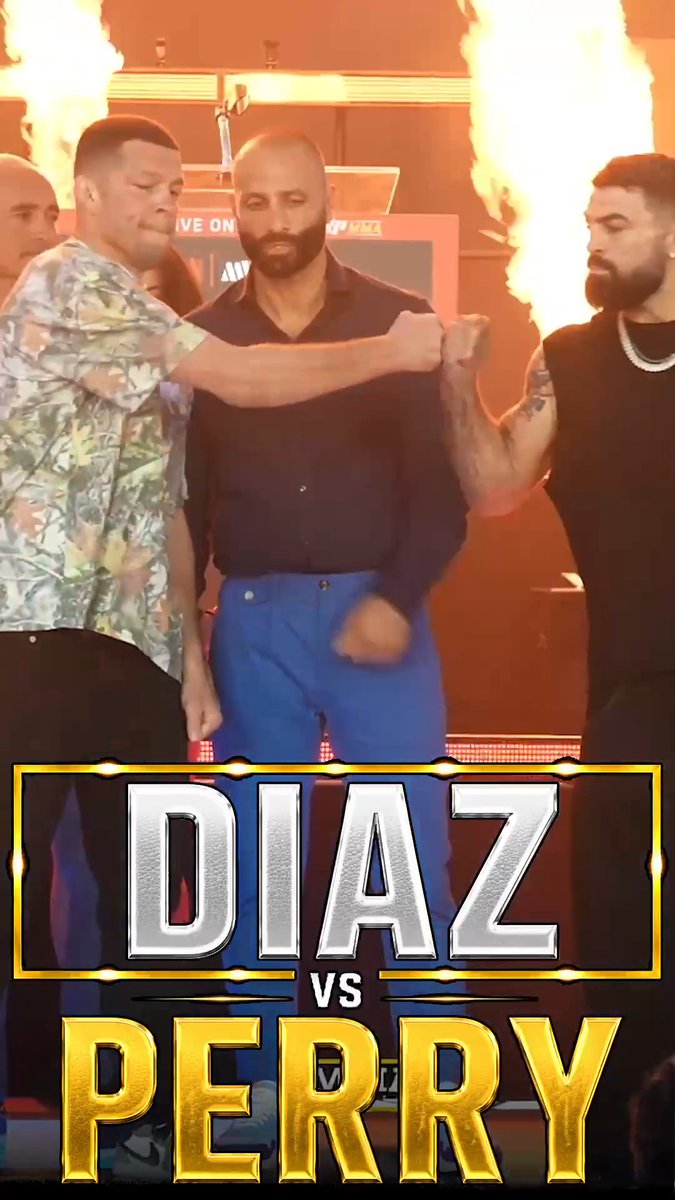 It's all respect between Nate Diaz and Mike Perry 🤜🤛