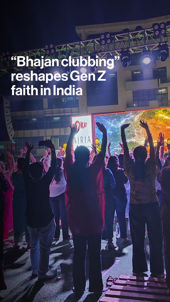 “Bhajan clubbing” is drawing Gen Z crowds across India. No alcohol, no DJs. Just performers leading Hindu devotional songs set to bass-heavy beats. It’s part of a wider shift reshaping how young Indians are engaging with the faith. Akriti Sharma explains: