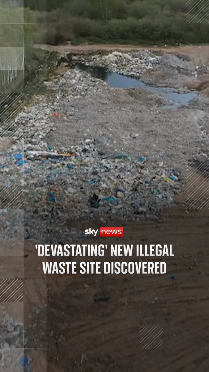 Another 120,000 tonnes of rubbish have been dumped at the latest sites under investigation. Sky News has found the Environmental Agency is looking into more new locations as it battles to tackle this growing crime. Read more: | Dan Whitehead