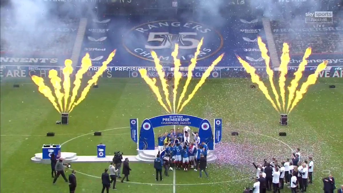 📅 On This Day: 15th May 2021. Rangers are crowned Champions of Scotland for the 55th time in their history! Steven Gerrard’s side became undefeated in the league after a 4-0 win against Aberdeen at Ibrox. 🏆 Pld: 38 W:32 D:6 L:0