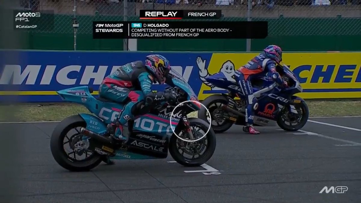 Looking back at the reason why Daniel Holgado was disqualified from the #FrenchGP 🔎 #CatalanGP 🏁