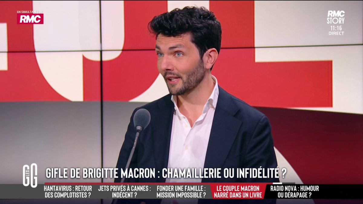 🚨 Gifle de Brigitte Macron : chamaillerie ou adultère ? 🎙️ Florian Tardif : "Il y a des conseillères qui postulent pour des postes à l'Élysée. Et dans le processus RH, le dernier rendez-vous est en compagnie de la première dame. Elle se méfie." #GGRMC