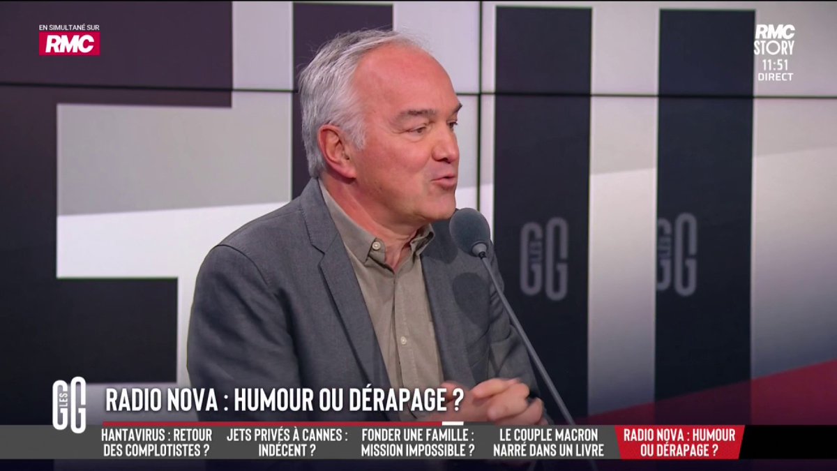 📻 "Radio Nova, ça cartonne. C'est peut-être une réponse à la bien-pensance." 🗣️ Olivier Truchot sur Radio Nova : "On est dans la génération outrée. Et là, on a une radio qui assume d'être très à gauche, très pro-palestinienne et qui assume cette radicalité. Ça répond à quelque chose, il y a besoin de radicalité." #GGRMC