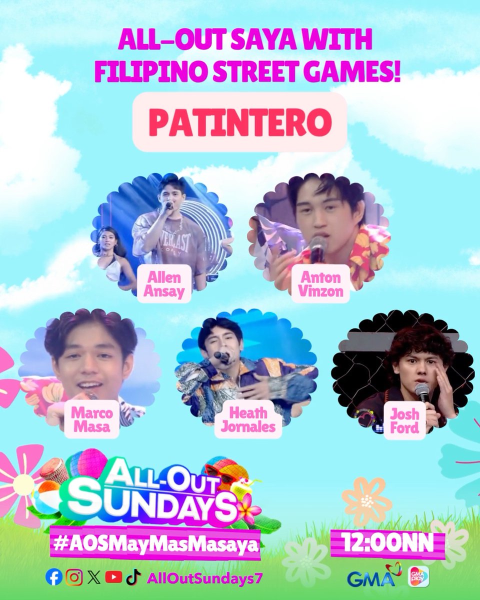 #AllOutSundays: Babalikan natin ang masasayang larong kalye kasama ang AyOS barkada! โ๏ธ๐ Official hashtag:#AOSMayMasMasaya