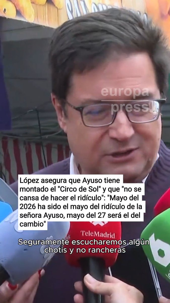 El ministro Óscar López asegura que Ayuso tiene montado el "Circo de Sol" y que "no se cansa de hacer el ridículo": "Mayo del 2026 ha sido el mayo del ridículo de la señora Ayuso, mayo del 27 será el del cambio"