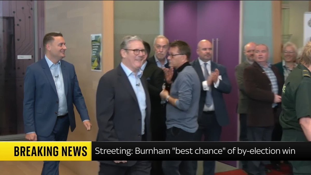 BREAKING: Wes Streeting says Andy Burnham 'is the best chance of winning' the Makerfield by-election for Labour. Sky's Lucy McDaid has the breaking news story