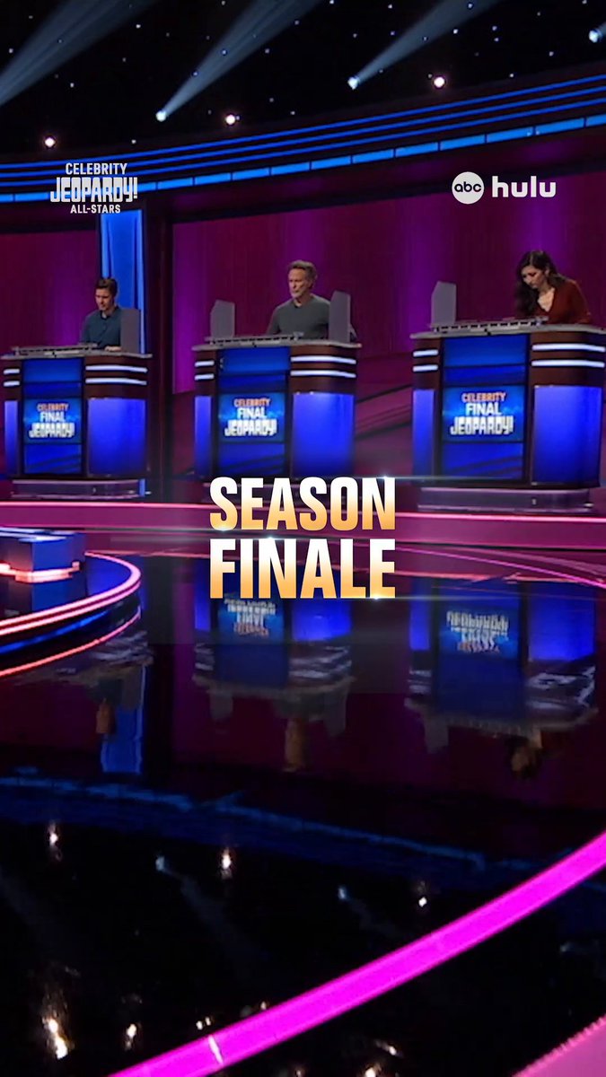 It all comes down to this. 🏆 The #CelebrityJeopardy! All-Stars Grand Finale Week concludes TONIGHT at 8/7c on ABC, and stream on Hulu! 🤩