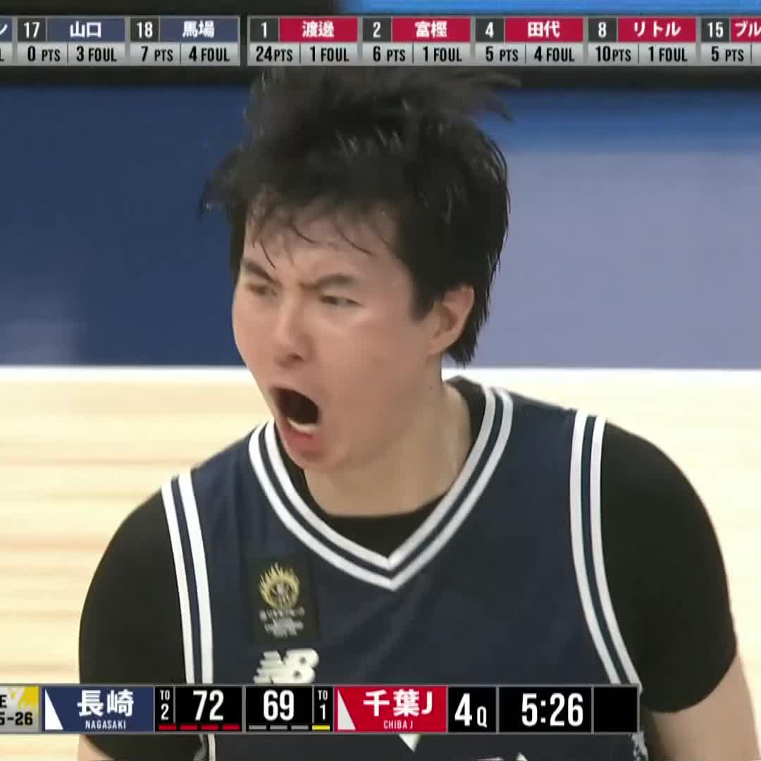 ショットクロック残り1.3秒から...🥶 イヒョンジュンがタフスリーを沈める！！ 長崎ヴェルカ 公式 #Bリーグ #りそなグループ #Bリーグチャンピオンシップ