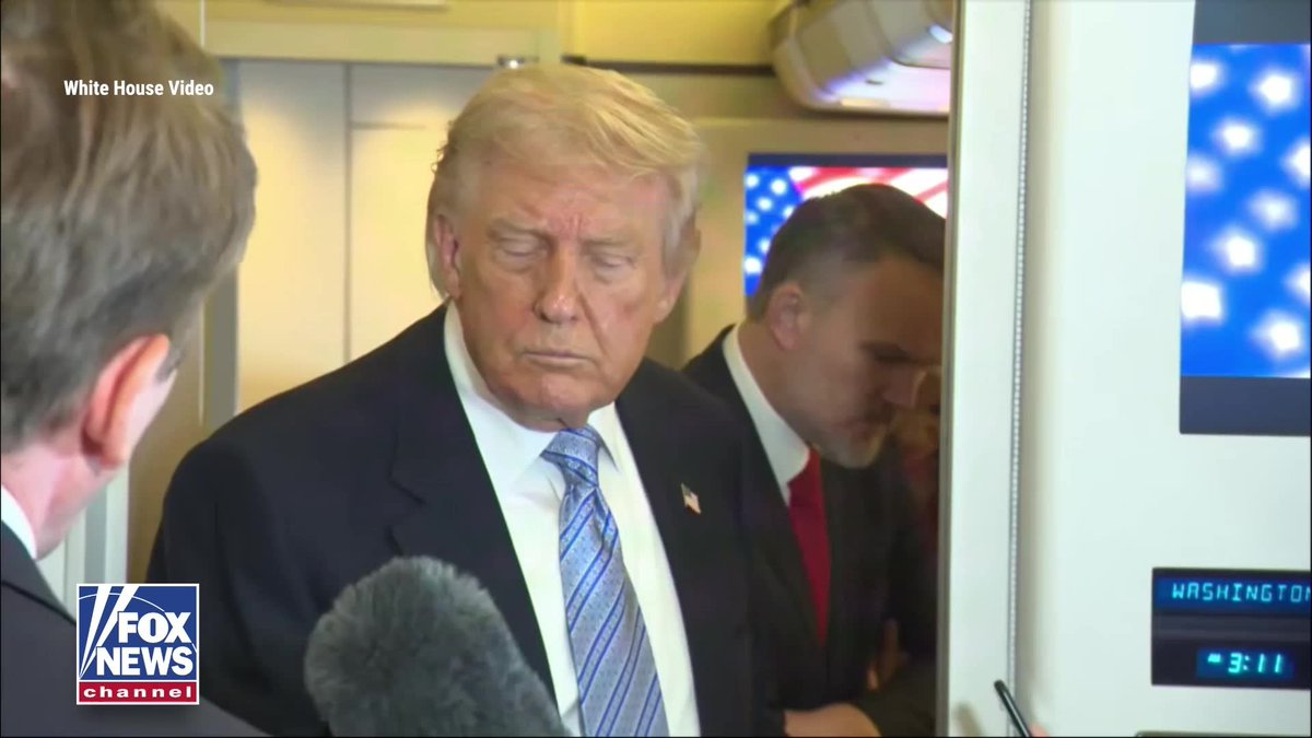 NEW: President Trump clashes with a reporter on Air Force One during a feisty exchange about the U.S. military action in Iran as well as the regime's current capabilities: "I had a total military victory. But the fake news guys like you write incorrectly. You're a fake guy. And guys like you write about it incorrectly. We had a total military victory. We knocked out their entire navy. We knocked out their entire Air force."