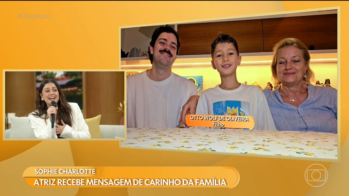 QUE FAMÍLIA LINDAA 🥹 Sophie Charlotte recebe todo o carinho da família no #Encontro 💞 #TVGlobo