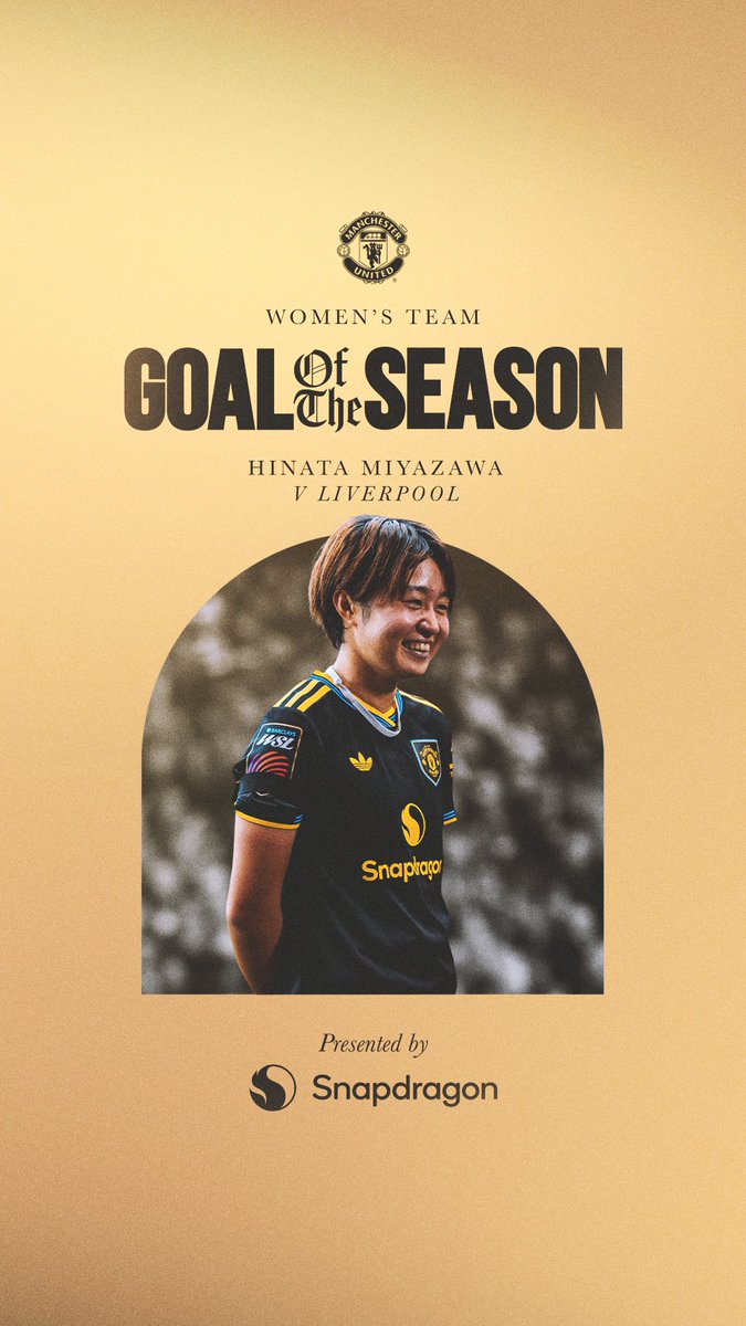A worthy winner ⚽️🔥 @Hinata_1509 claims our Goal of the Season award, for her rocket against Liverpool 🚀 🤝 Snapdragon