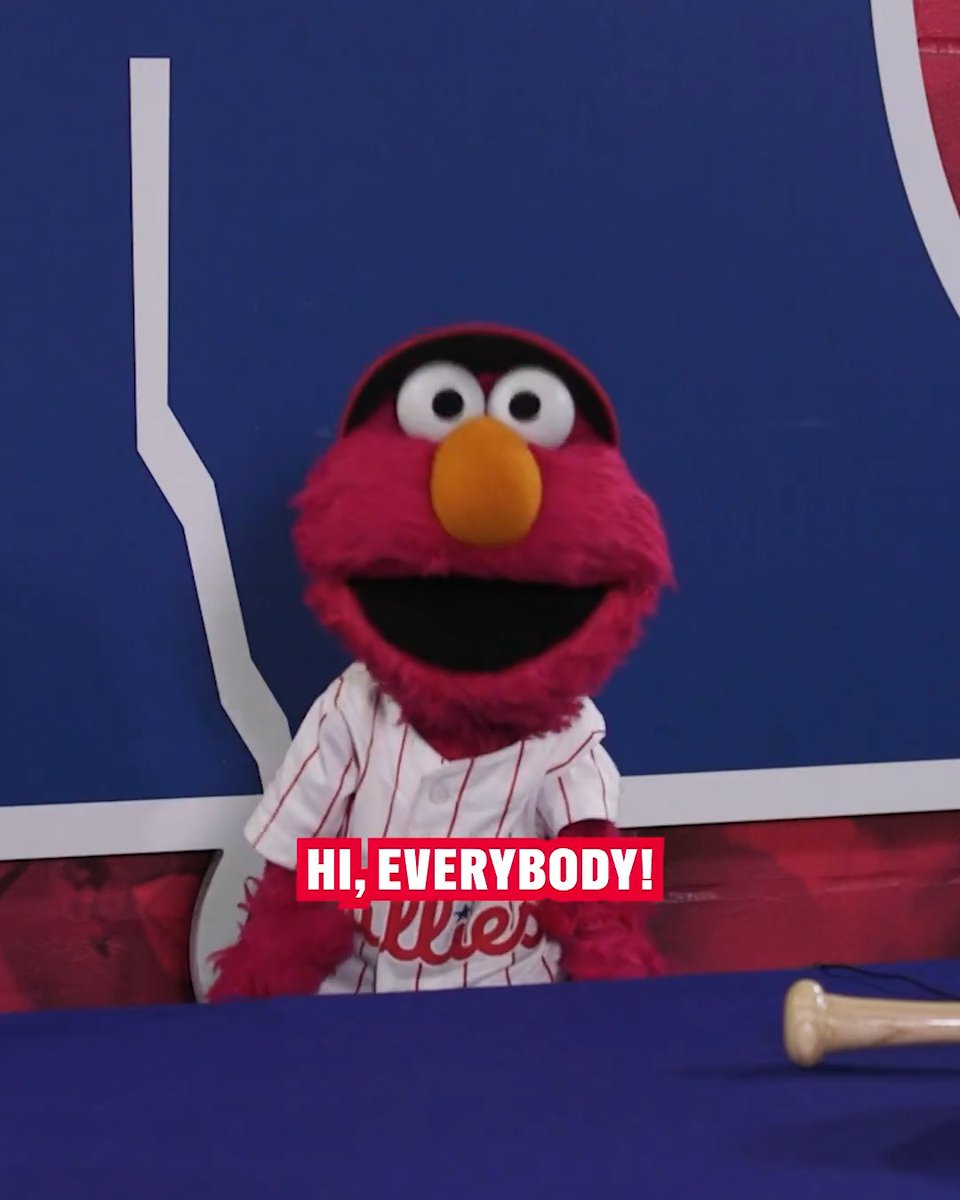 Hi everybody! Elmo was wondering if he could ask the Phillies some questions?