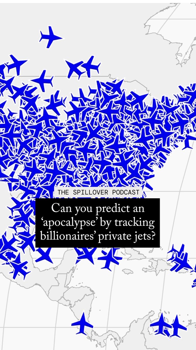 “If you see a bunch of fancy jets within a half hour all suddenly taking off to go to safer, quieter places, it might be a good signal that something really bad is about to happen,” says Rebecca Patterson, describing a web-based tool that uses FAA data to track private jets as a potential indicator of imminent catastrophe. Watch or listen to the latest episode of The Spillover: