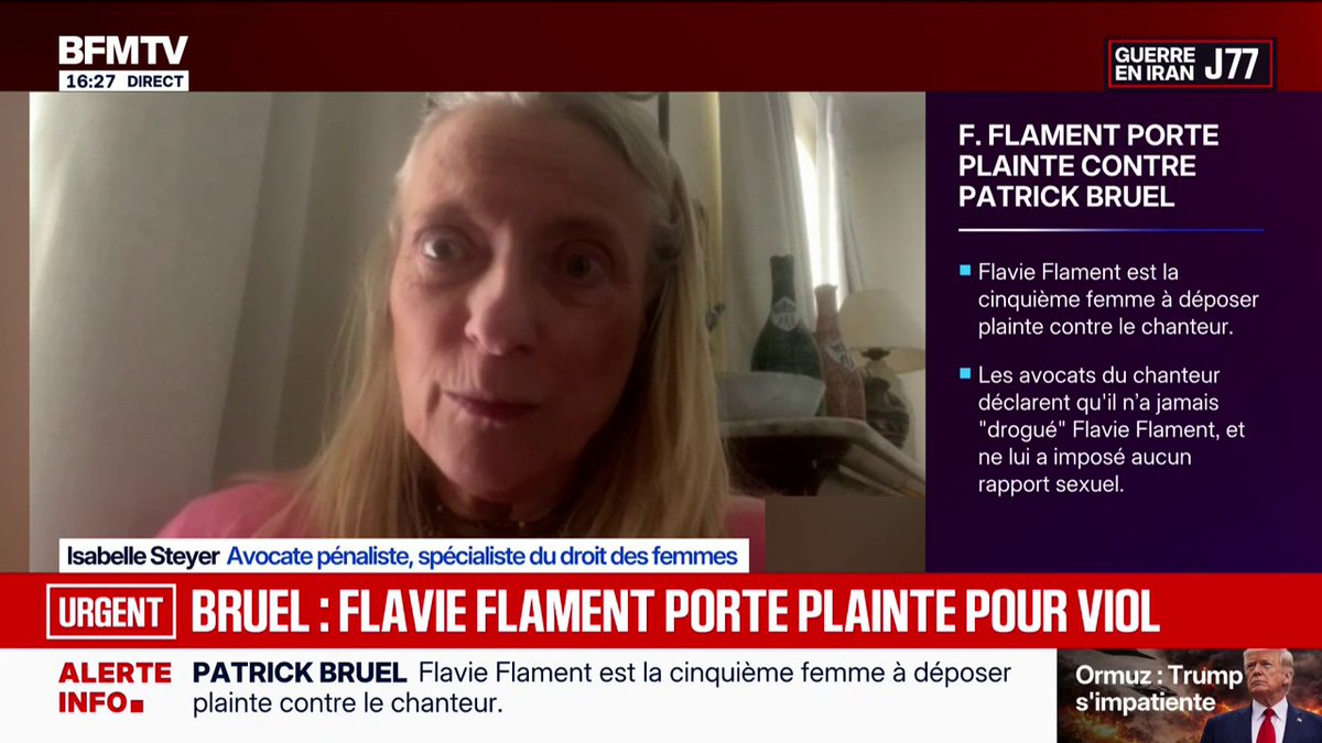 Plainte de Flavie Flament contre Patrick Bruel: “Ce qui est important pour les victimes, c’est qu’une personnalité comme elle vient nommer des faits de viols”, explique Isabelle Steyer, avocate pénaliste