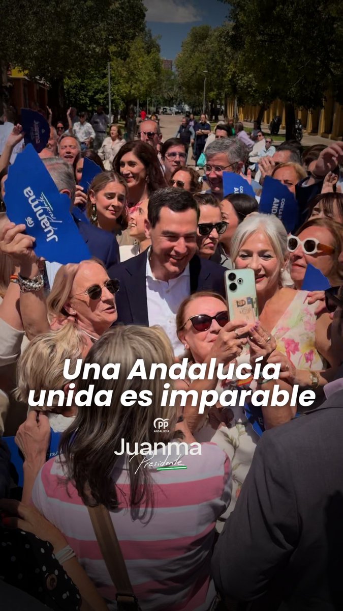 Andalucía unida es imparable. Unamos todos los votos de la ilusión en el PP de Andalucía para tener un gobierno fuerte frente a la desigualdad. ¡A votar! GRACIAS, SEVILLA. #ConLaFuerzaDeAndalucía