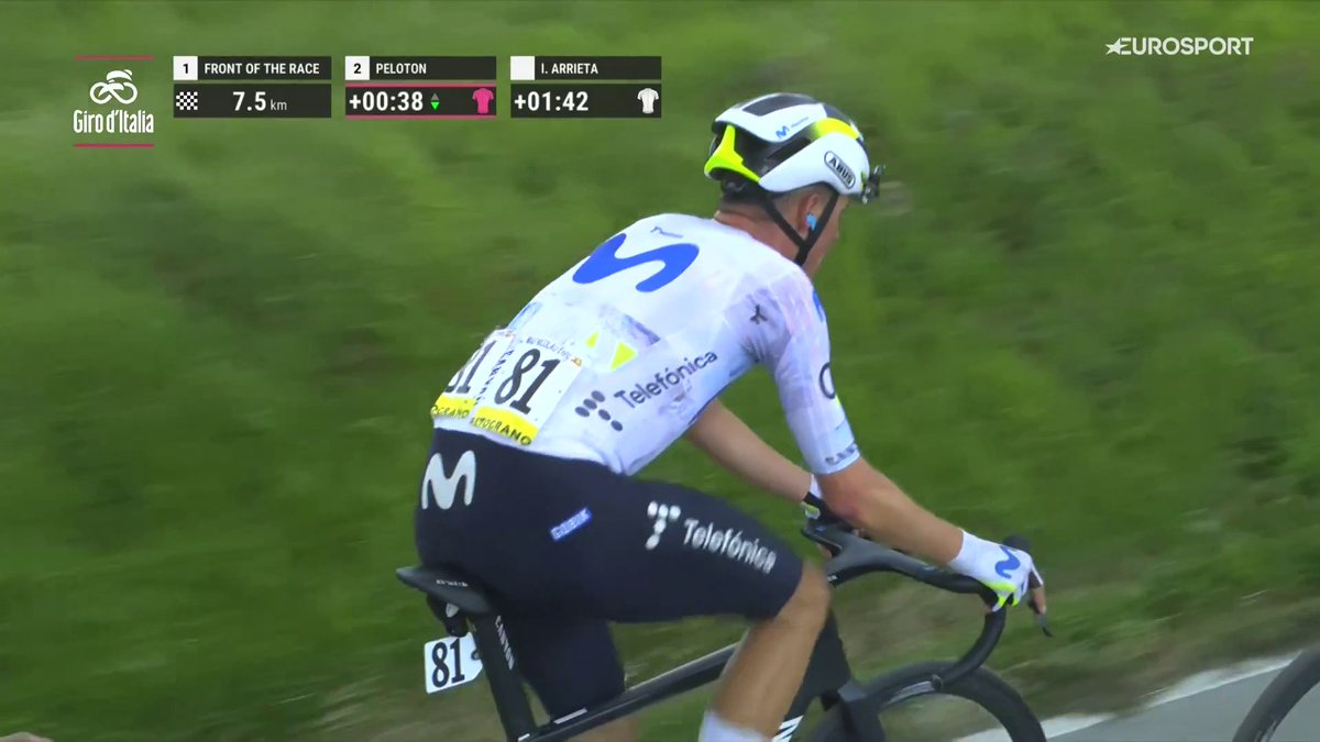 #GirodItalia Llevaba mala cara en el paso por Roccaraso y es difícil levantar sensaciones en una etapa de 245 km. A pensar en etapas.