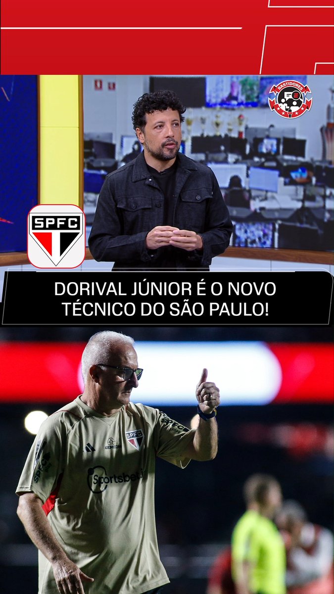 DORIVAL É O NOVO TÉCNICO DO SÃO PAULO! Nesta sexta-feira (15), André Hernan trouxe a informação de maneira EXCLUSIVA no Fala a Fonte de que Dorival Júnior acertou tudo com o São Paulo e retornará ao clube tricolor para ser técnico da equipe após a demissão de Roger Machado! Saiba TUDO dos bastidores da bola no Fala a Fonte, de segunda à sexta, às 11h30 (de Brasília), AO VIVO no YouTube da ESPN Brasil! #FalaFonte #FutebolNaESPN #SPFC #Dorival