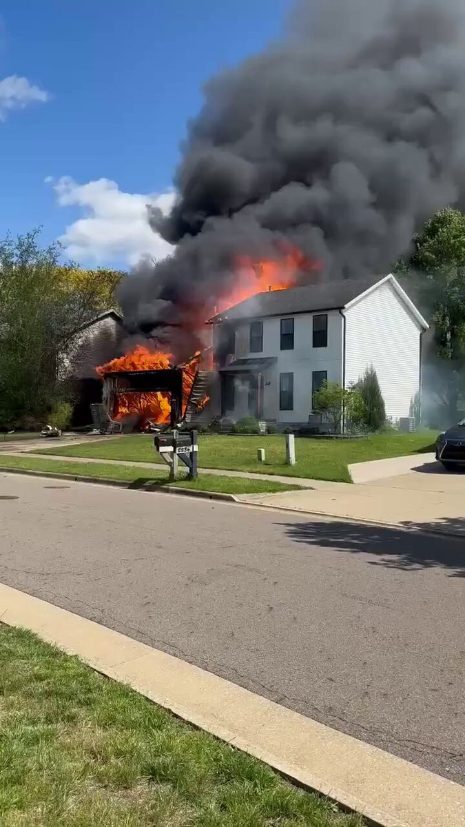 Officials say two people were killed when a small aircraft crashed into a home in Akron, Ohio. A family of four inside the house managed to escape safely.