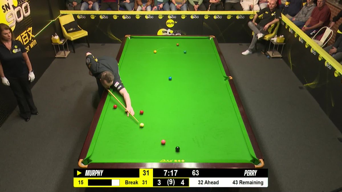 Joe Perry beats Shaun Murphy 5-3 in the Global Championships here in reading! A slice of luck at the end to seal the victory, but a great match overall! 👏
