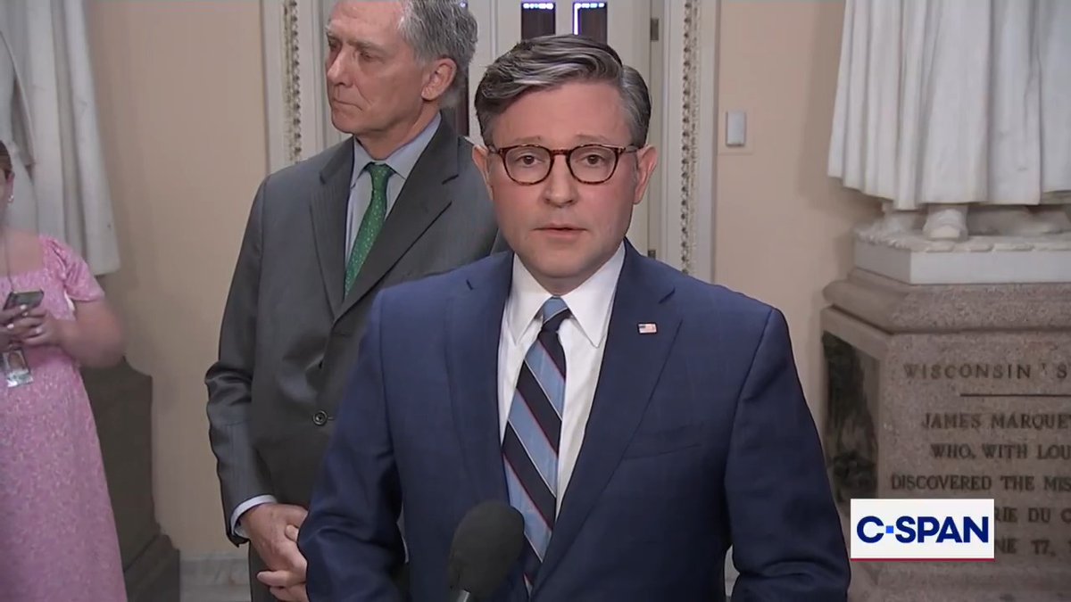 .Speaker Mike Johnson on congressional primaries and redistricting: "I'm absolutely convinced especially after the redistricting of changes to the maps, we feel very very bullish about this…we're going to have a great crop of people."