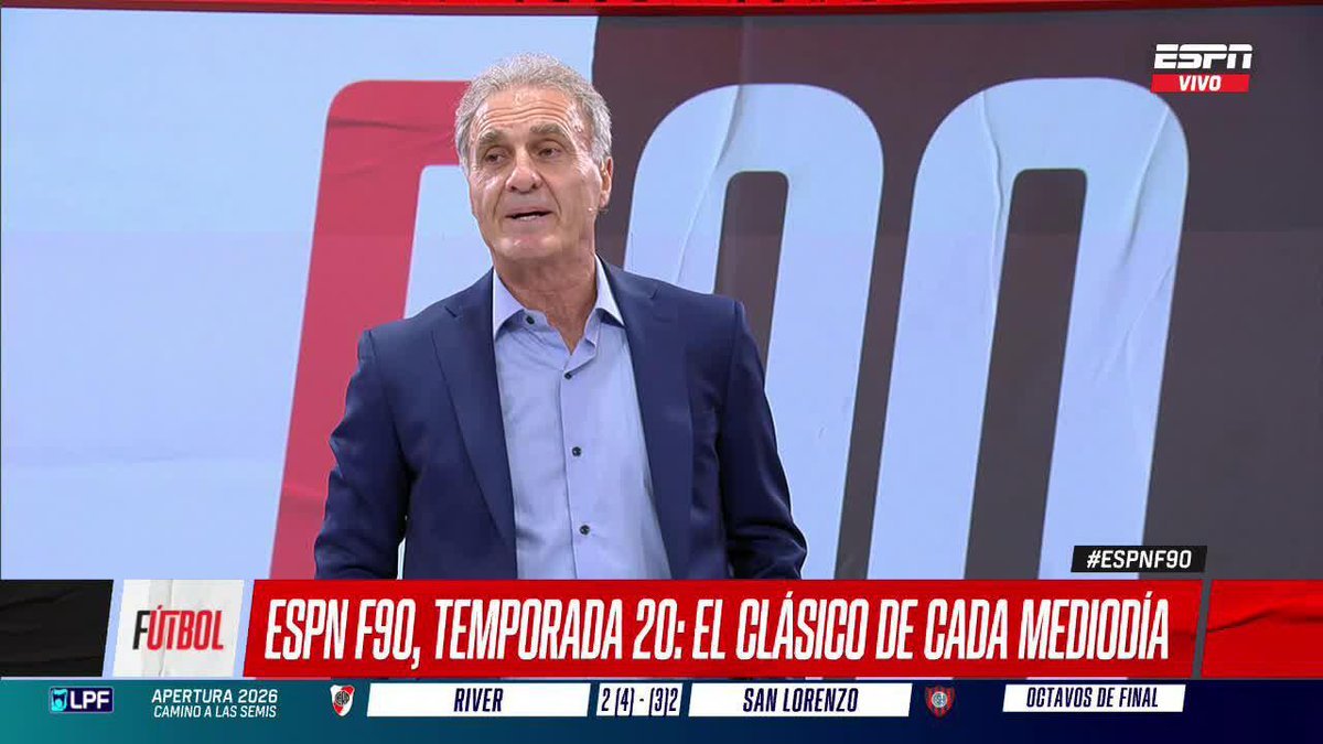 😅 UNA APERTURA DISTINTA El Cabezón Ruggeri y Dani Arcucci reemplazaron al Pollo Vignolo en el arranque del F90 de este viernes. ▶️ Mirá #ESPNF90 en el Plan Premium de #DisneyPlus