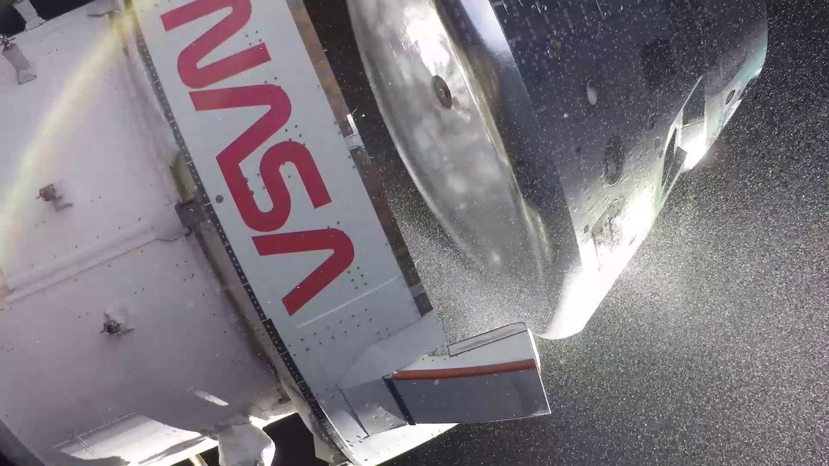 POV: You’re coming home after a journey around the Moon. 🌕 Before reentering Earth’s atmosphere at the end of Artemis II, the Orion spacecraft’s crew module — carrying the astronauts — separated from the service module that provided propulsion and power throughout the mission.