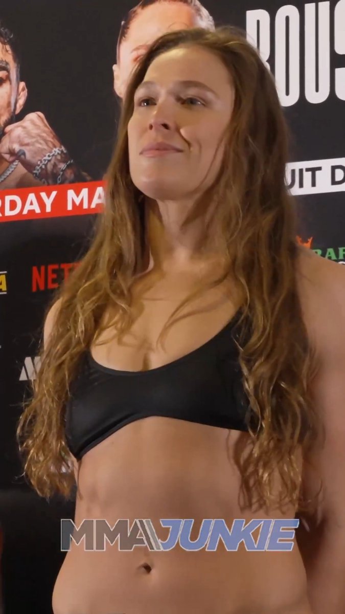 No weigh-in issues for Ronda Rousey and Gina Carano, as both hit the women's featherweight limit after years away from the sport. 👏 #RouseyCarano is now official for the Netflix main event.