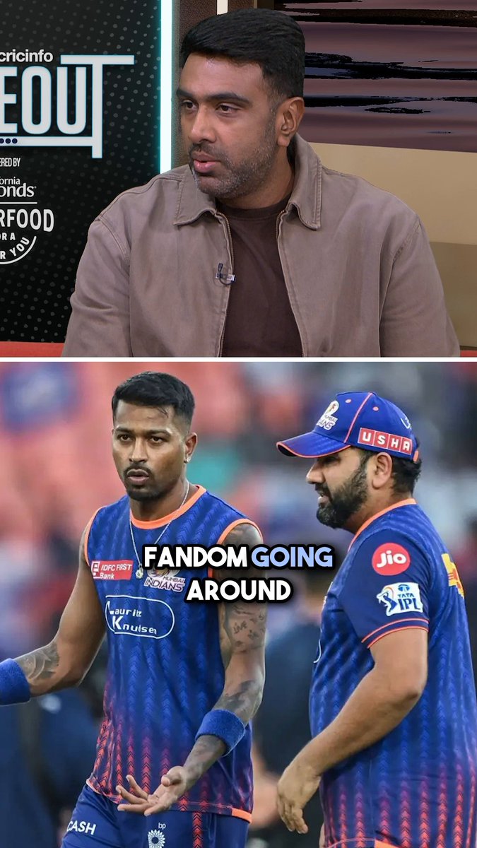 "To pin the blame on the captain is quite unfair" Ashwin stands with Hardik despite MI's 2026 season 👆