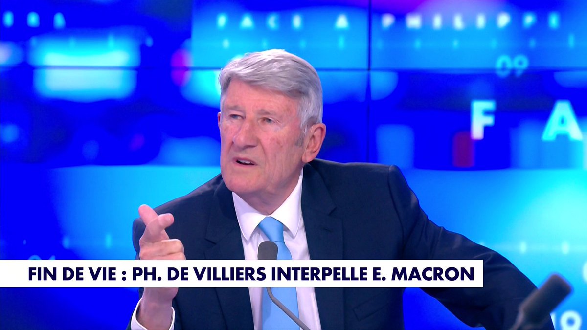 «Il y a d'autres urgences que liquider les vieux» : l'ancien ministre Philippe de Villiers interpelle Emmanuel Macron sur la question de la fin de vie, dans #FADV Toute l'info est à retrouver sur