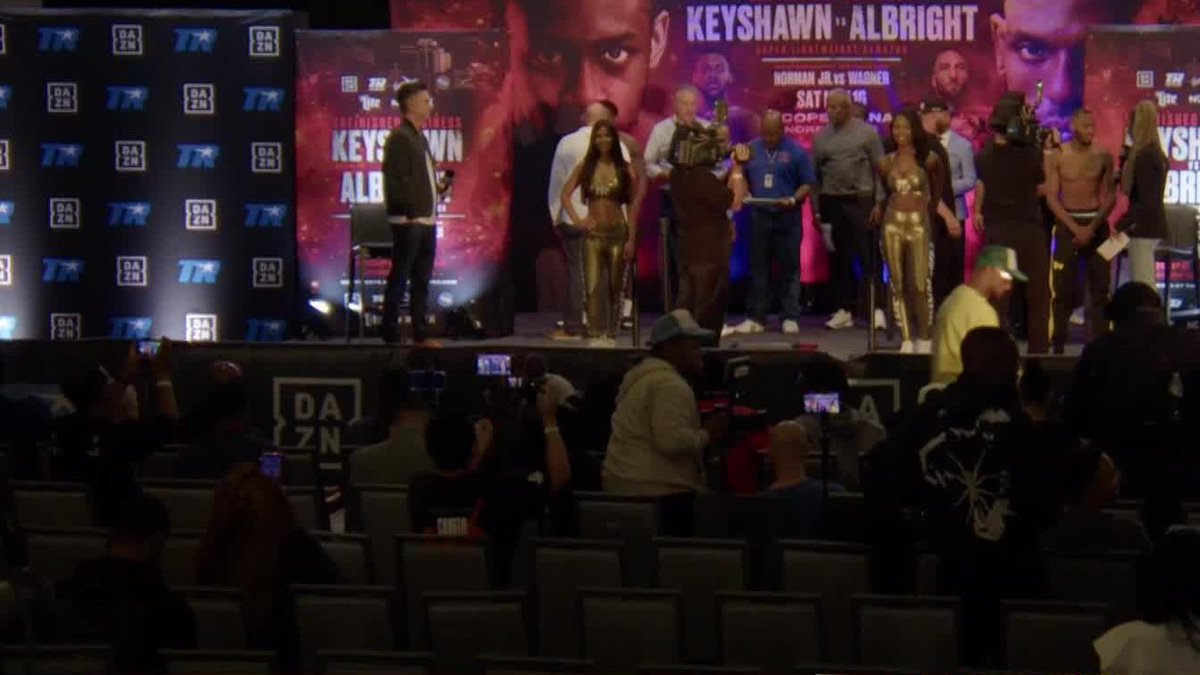 "BE PROFESSIONAL" Albright message to Keyshawn. #DavisAlbright2 | May 16 | Live on DAZN ▪️
