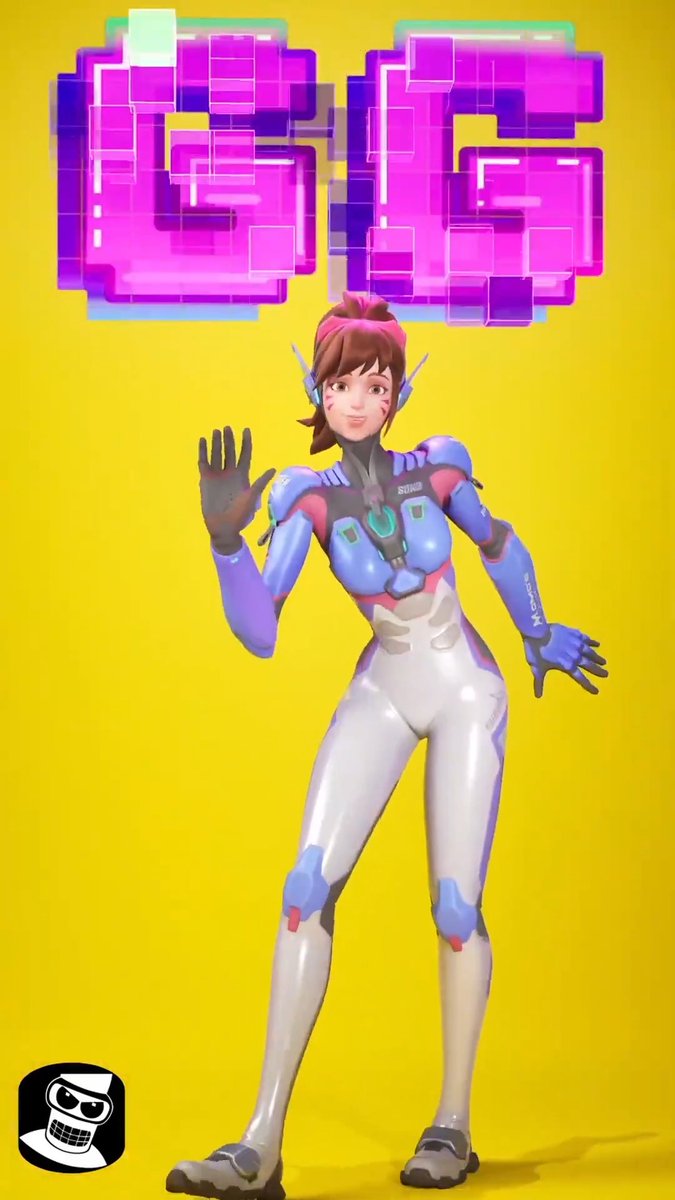Overwatch DVa Dance and Emote Collection 🪩 There are various emotes in the #Fortnite x #Overwatch collaboration 🐰💙 " GG " 📺Video: (by Black Knight)