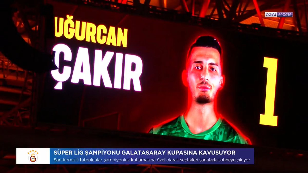 Uğurcan Çakır'ın sahneye çıkışı