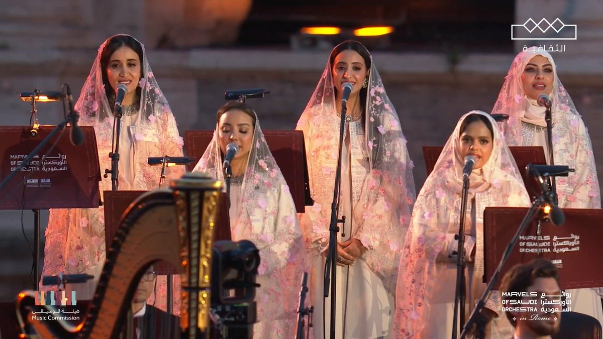 ظبي الجنوب 🎼 #روائع_الأوركسترا_السعودية في روما هيئة الموسيقى